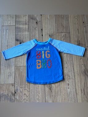 Mud Pie Excited Big Bro Shirt size Large 4T-5T